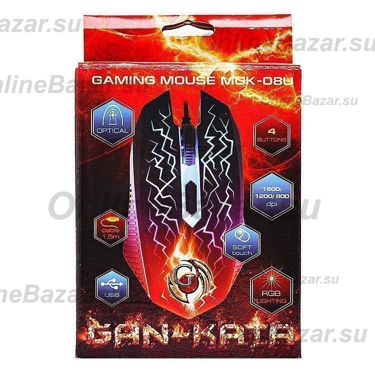 Мышь оптическая Dialog Gan-Kata MGK-08U <черный>  ― OnlineBazar.su