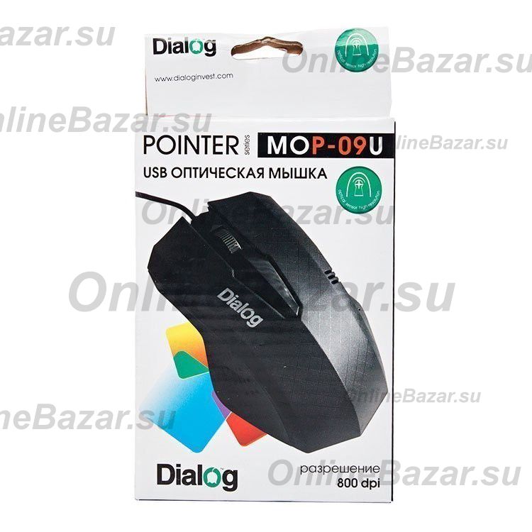 Мышь оптическая Dialog Pointer MOP-09U <черный> ― OnlineBazar.su