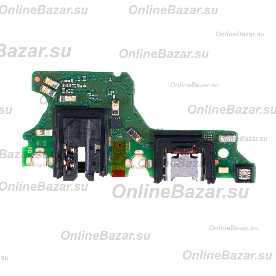 Плата нижняя для Huawei ART-L29 на системный разъем, разъем гарнитуры и микрофон (оригинал) ― OnlineBazar.su