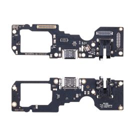 Плата нижняя для Oppo A78 на системный разъем, разъем гарнитуры и микрофон