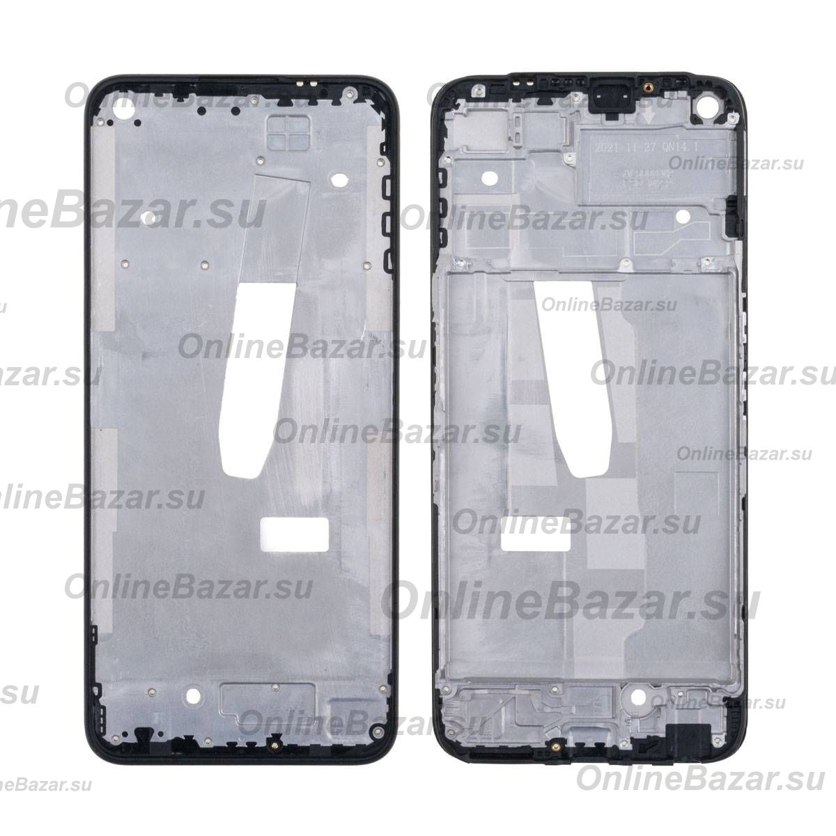 Рамка дисплея для Realme 8i <черный> ― OnlineBazar.su