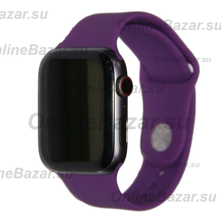 Ремешки для Apple Watch Series 5 (40 mm) Sport Band силиконовый (размер S) <пурпурный> ― OnlineBazar.su