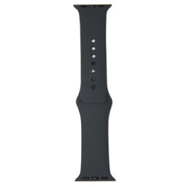 Ремешки для Apple Watch Series 5 (40 mm) Sport Band силиконовый (размер S) <темно-серый>