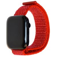 Ремешки для Apple Watch SE (44 mm) спортивный на липучке <красный> ― OnlineBazar.su