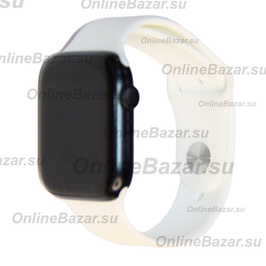 Ремешки для Apple Watch Series 6 (44 mm) Sport Band силиконовый (размер L) <белый> ― OnlineBazar.su