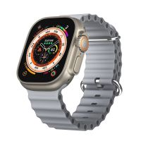 Ремешки для Apple Watch Series 7 (41 mm) Ocean Band силиконовый <серый> ― OnlineBazar.su