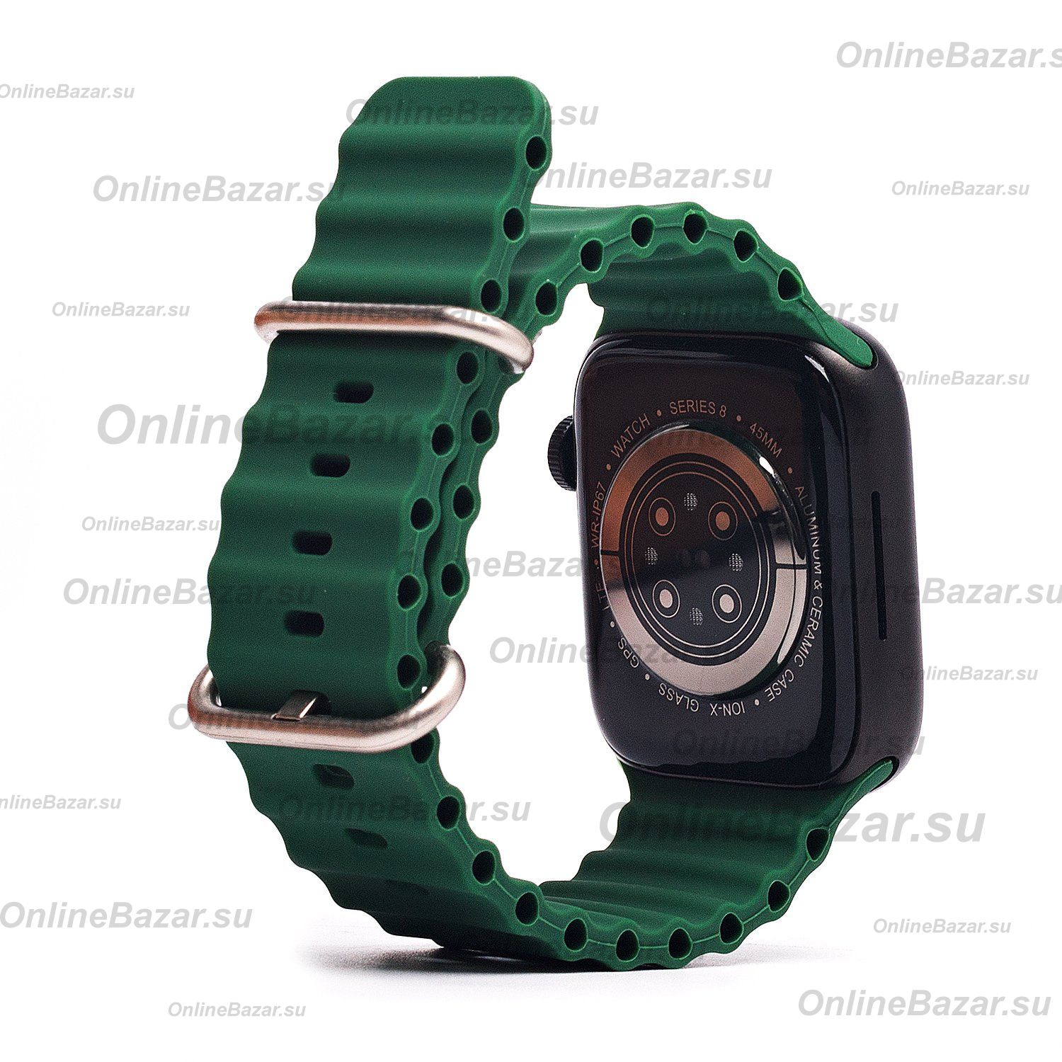 Ремешки для Apple Watch Series 1 (38 mm) Ocean Band силиконовый <зеленый> ― OnlineBazar.su