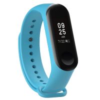 Ремешок для Xiaomi Mi Band 3 силиконовый <небесно-синий> ― OnlineBazar.su