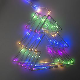 Светодиодная гирлянда внутренняя, занавес, ЕЛКИ 3 метра, RGB (212687)