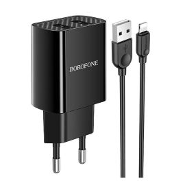 Сетевое зарядное устройство для Apple iPod Nano 7G Borofone BA53A <черный>