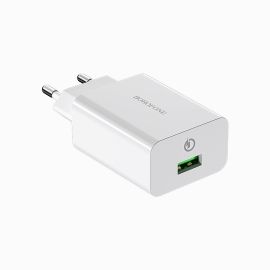 Сетевое зарядное устройство USB Borofone BA21A (3А/18W) <белый>
