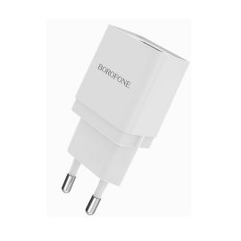Сетевое зарядное устройство USB Borofone BA19A (1А/кабель MicroUSB) <белый>