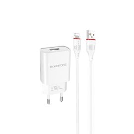 Сетевое зарядное устройство для Apple iPod Nano 7G Borofone BA20A <белый>