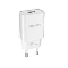 Сетевое зарядное устройство USB Borofone BA20A (2.1A) <белый>