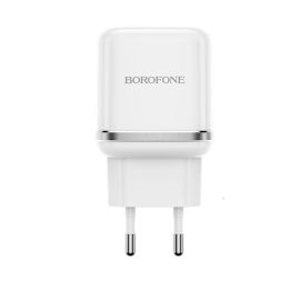 Сетевое зарядное устройство USB Borofone BA36A (3А/QC3.0) <белый>