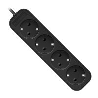 Сетевой удлинитель Defender M418 (4 розеток/1,8м.) <черный> ― OnlineBazar.su