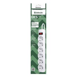 Сетевой фильтр Defender DFS 151 (6 розеток/1,8 м.) <белый>