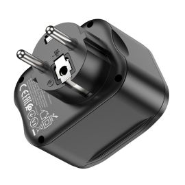 Сетевой фильтр Hoco NS3 (4000W/1 розетка/2 порта USB/QС3.0/порт USB-C PD) <черный>