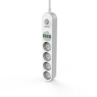 Сетевой фильтр LDNIO SE4432 (4 розетки + 4 порта USB) <белый> ― OnlineBazar.su