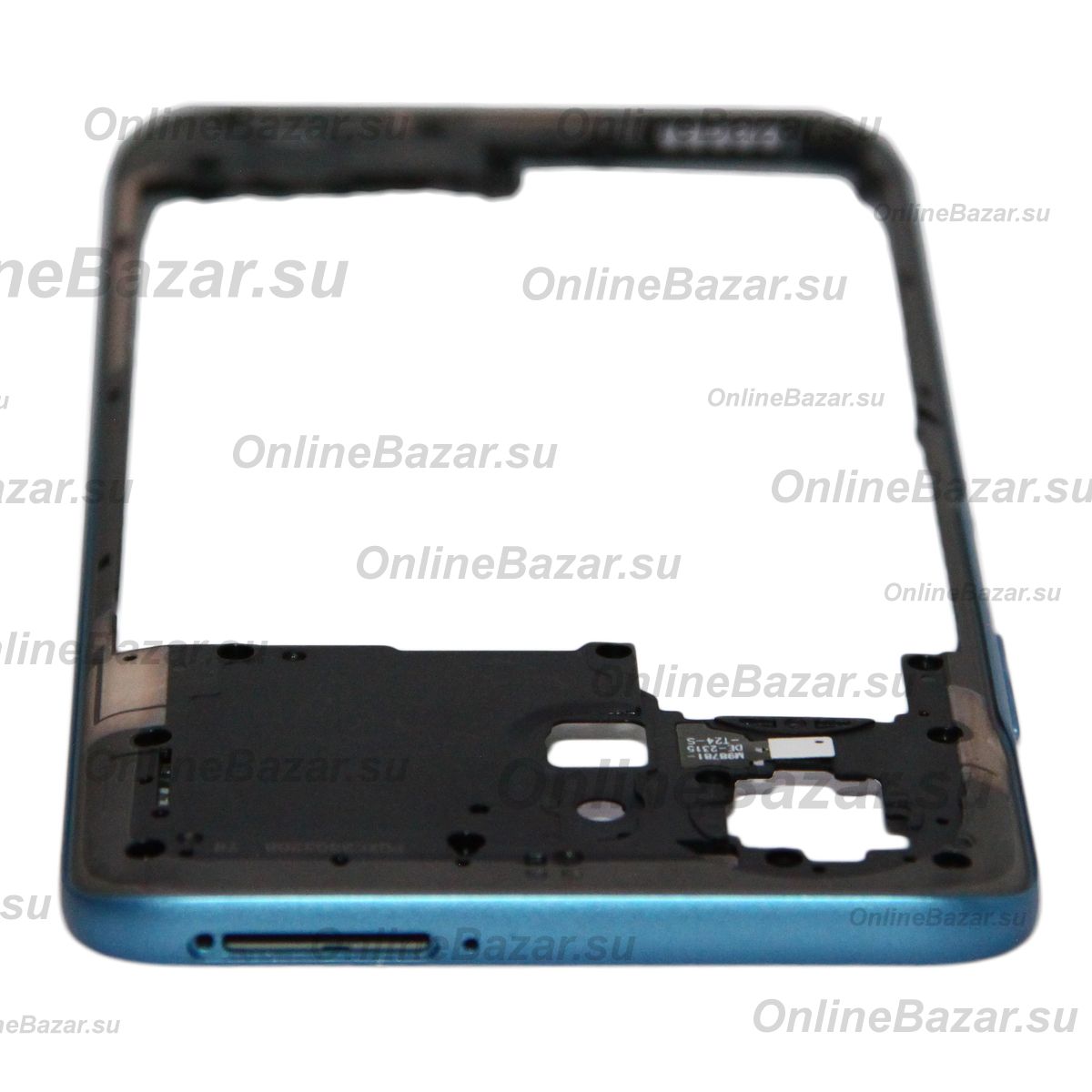 Средняя часть корпуса для Honor X7a (RKY-LX1) <синий> ― OnlineBazar.su