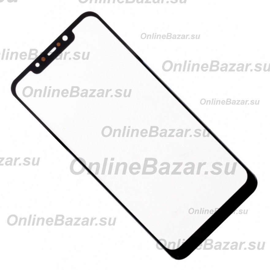Стекло для Xiaomi M1805E10A в сборе с OCA пленкой <черный> ― OnlineBazar.su