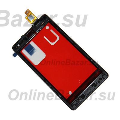 Тачскрин для Microsoft 532 Lumia Dual Sim в сборе <черный> (оригинал) ― OnlineBazar.su