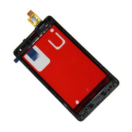 Тачскрин для Microsoft 532 Lumia Dual Sim в сборе <черный> (оригинал)