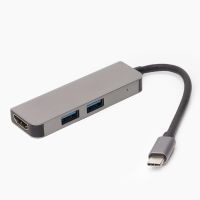 USB HUB для порта USB-C BYL-2011N (2 USB/HDMI) <серый> ― OnlineBazar.su