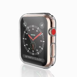 Чехол для Apple Watch Series 1 (42 mm) силиконовый <прозрачный>