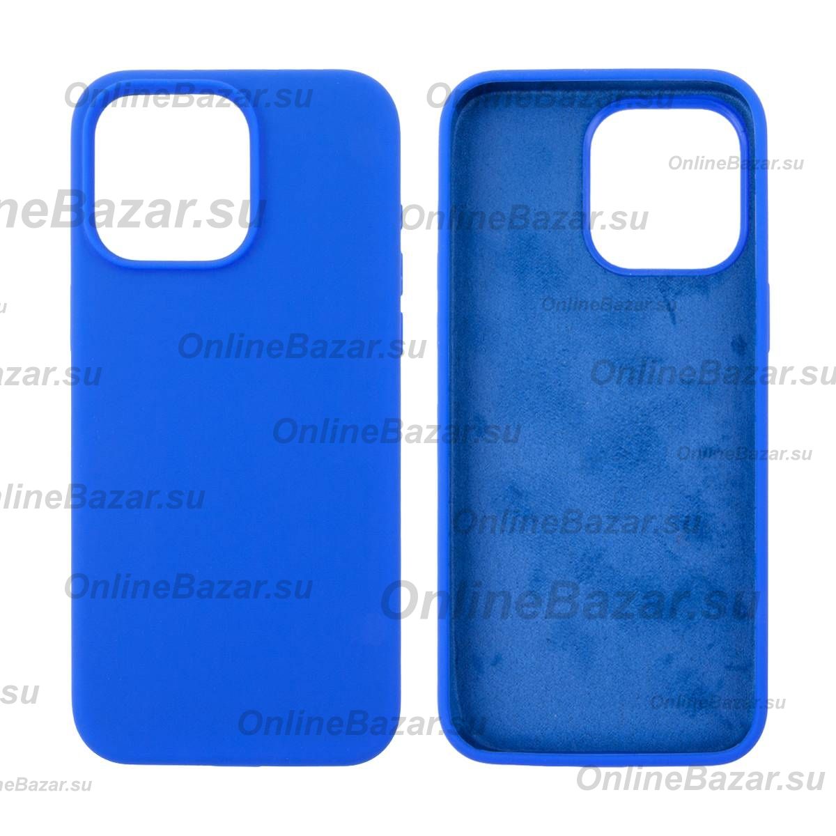 Чехол для Apple iPhone 15 Pro Max PromiseMobile силиконовый Soft Touch <синий> ― OnlineBazar.su