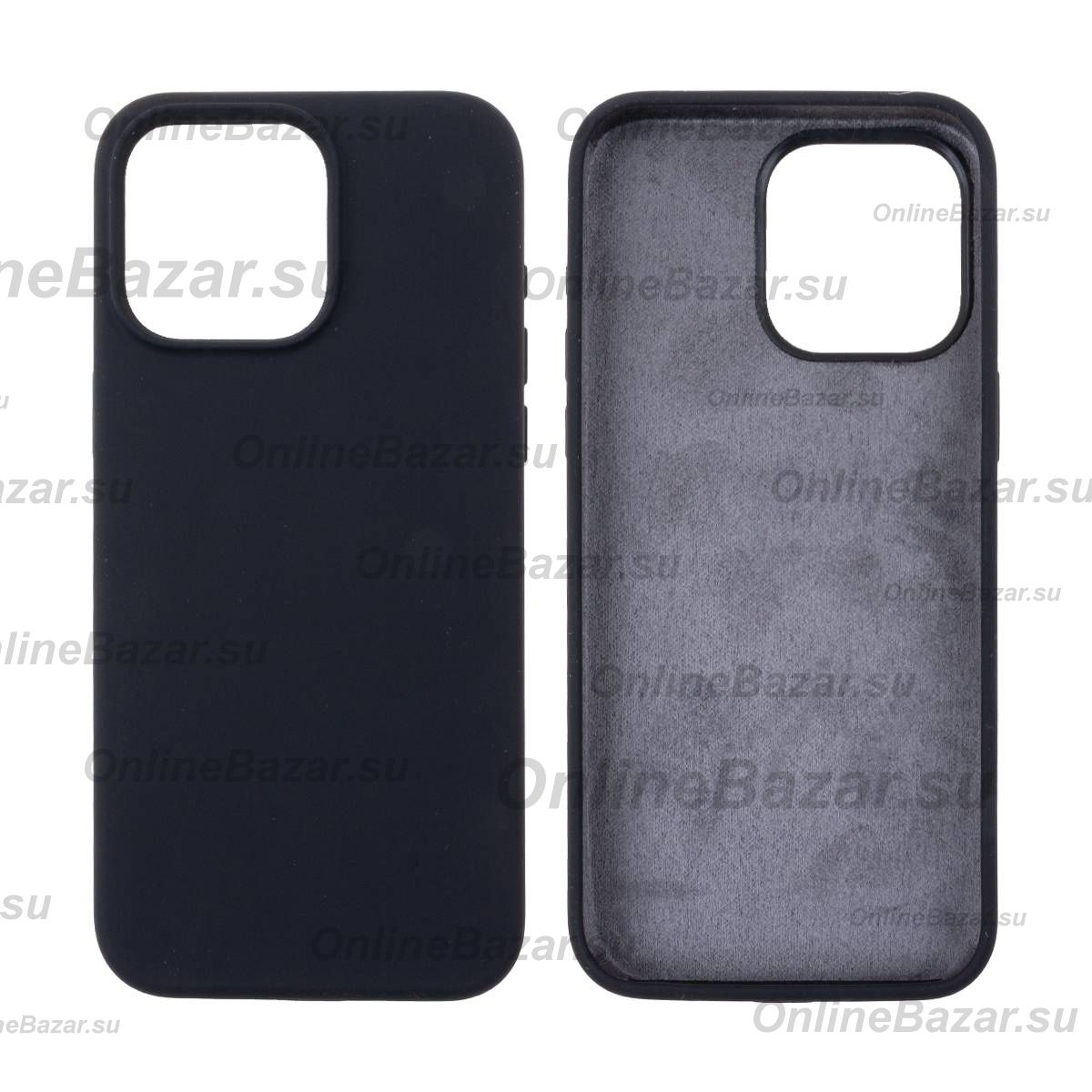 Чехол для Apple iPhone 15 Pro Max PromiseMobile силиконовый Soft Touch <черный> ― OnlineBazar.su