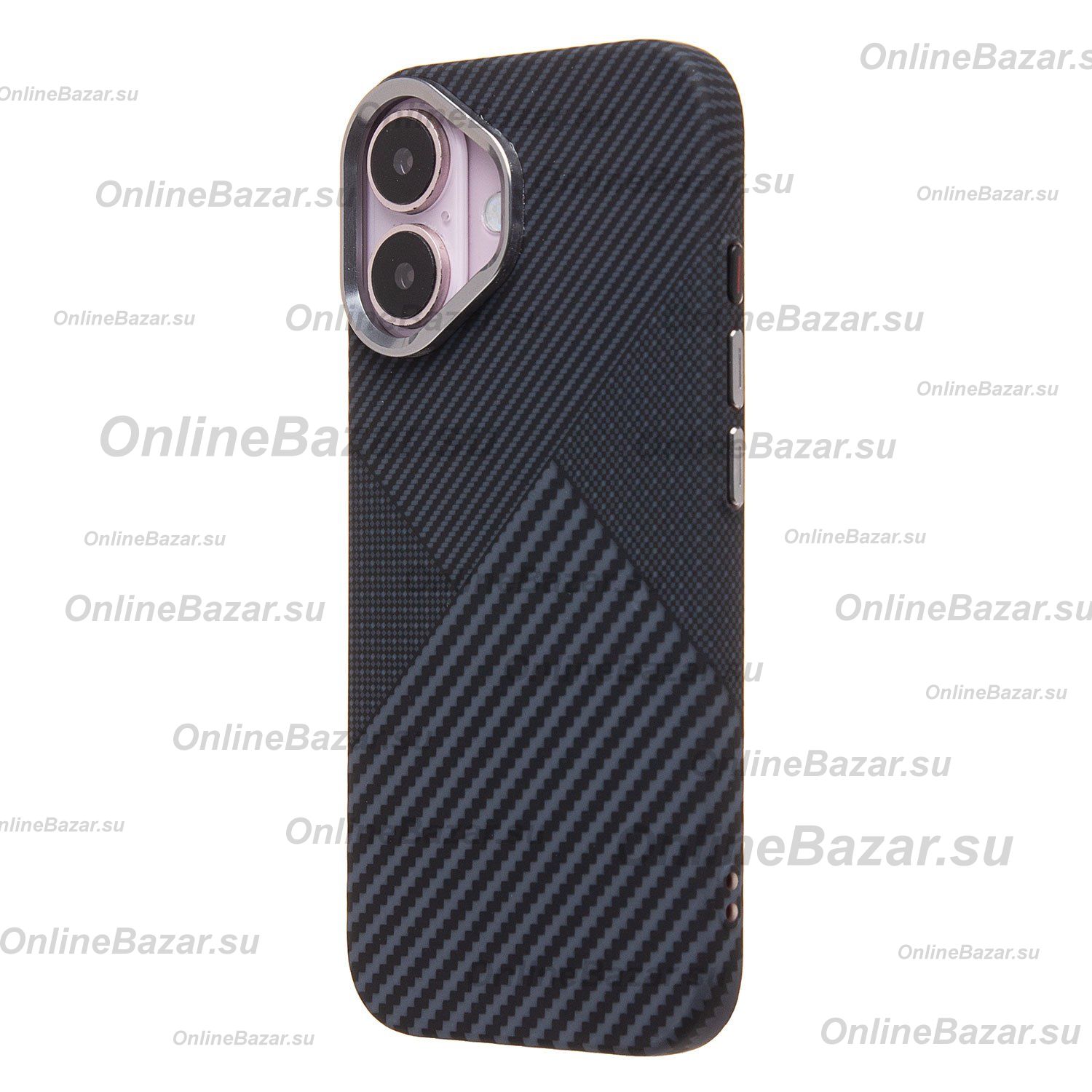 Чехол для Apple iPhone 16 пластиковый Luxo Carbon (рис. 122) ― OnlineBazar.su