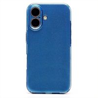 Чехол для Apple iPhone 16 силиконовый с блестками №3 <голубой> ― OnlineBazar.su