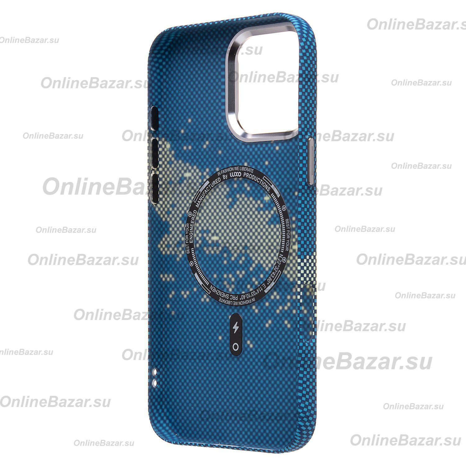 Чехол для Apple iPhone 16 Pro Max пластиковый Luxo Carbon (рис. 135) ― OnlineBazar.su