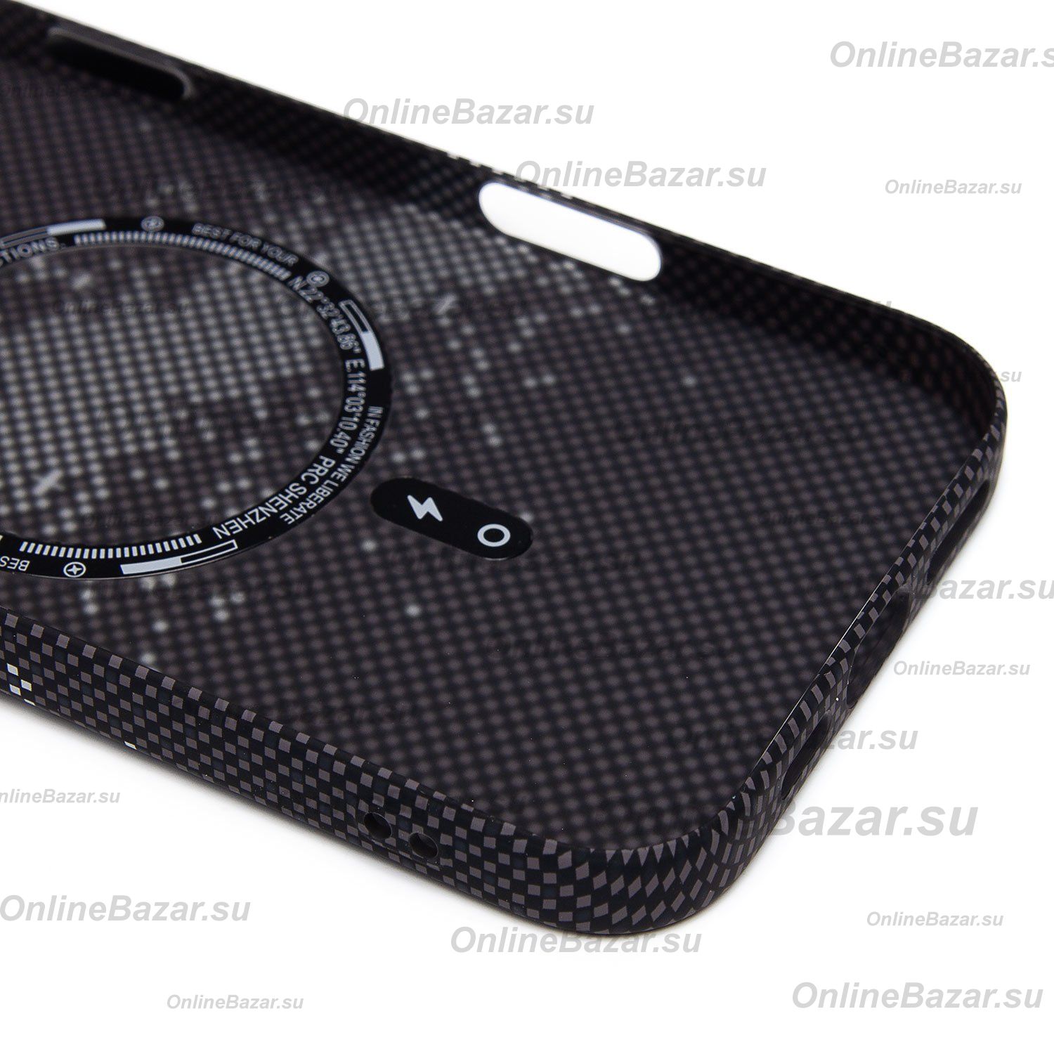 Чехол для Apple iPhone 16 Pro Max пластиковый Luxo Carbon (рис. 136) ― OnlineBazar.su