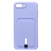 Чехол для Apple iPhone 7 Plus силиконовый с картхолдером №4 <фиолетовый> ― OnlineBazar.su