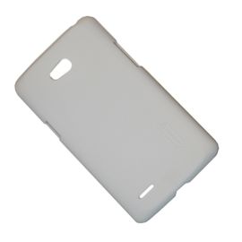 Чехол для LG D380 (L80) задняя крышка пластик ребристый Nillkin <белый>
