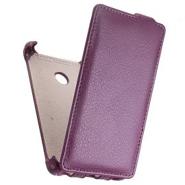 Чехол для Microsoft 532 Lumia Dual Sim флип кожзам №1 <фиолетовый>