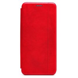 Чехол для Oppo A17k флип боковой кожзам №3 <красный>