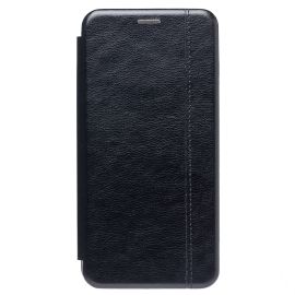 Чехол для Oppo CPH2363 флип боковой кожзам №3 <черный>