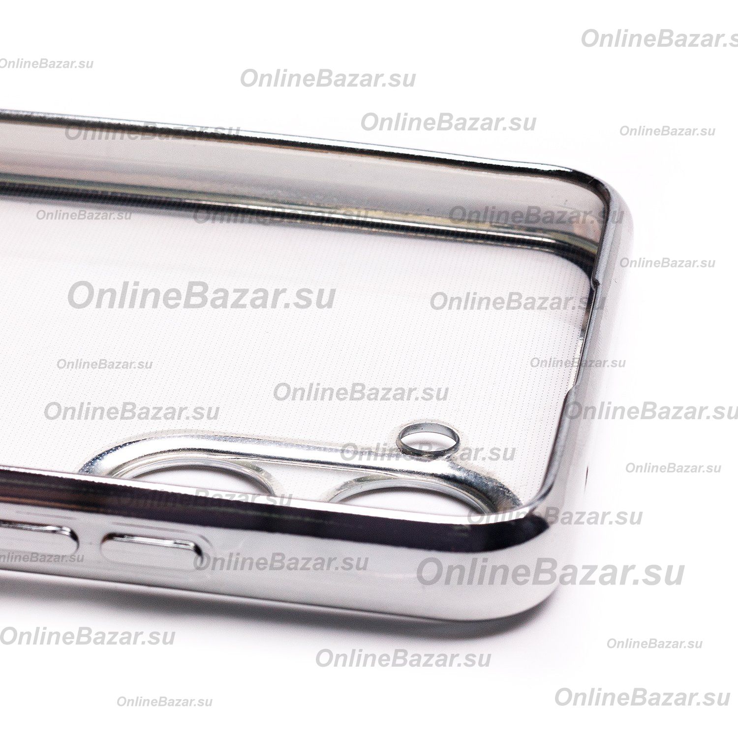 Чехол для Realme 10 силиконовый ультратонкий Pilot <серебристый> ― OnlineBazar.su