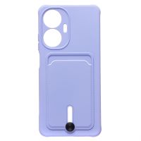 Чехол для Realme C55 силиконовый с картхолдером №4 <фиолетовый> ― OnlineBazar.su