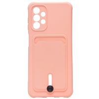 Чехол для Samsung SM-A135F (Galaxy A13) силиконовый с картхолдером №4 <светло-розовый> ― OnlineBazar.su