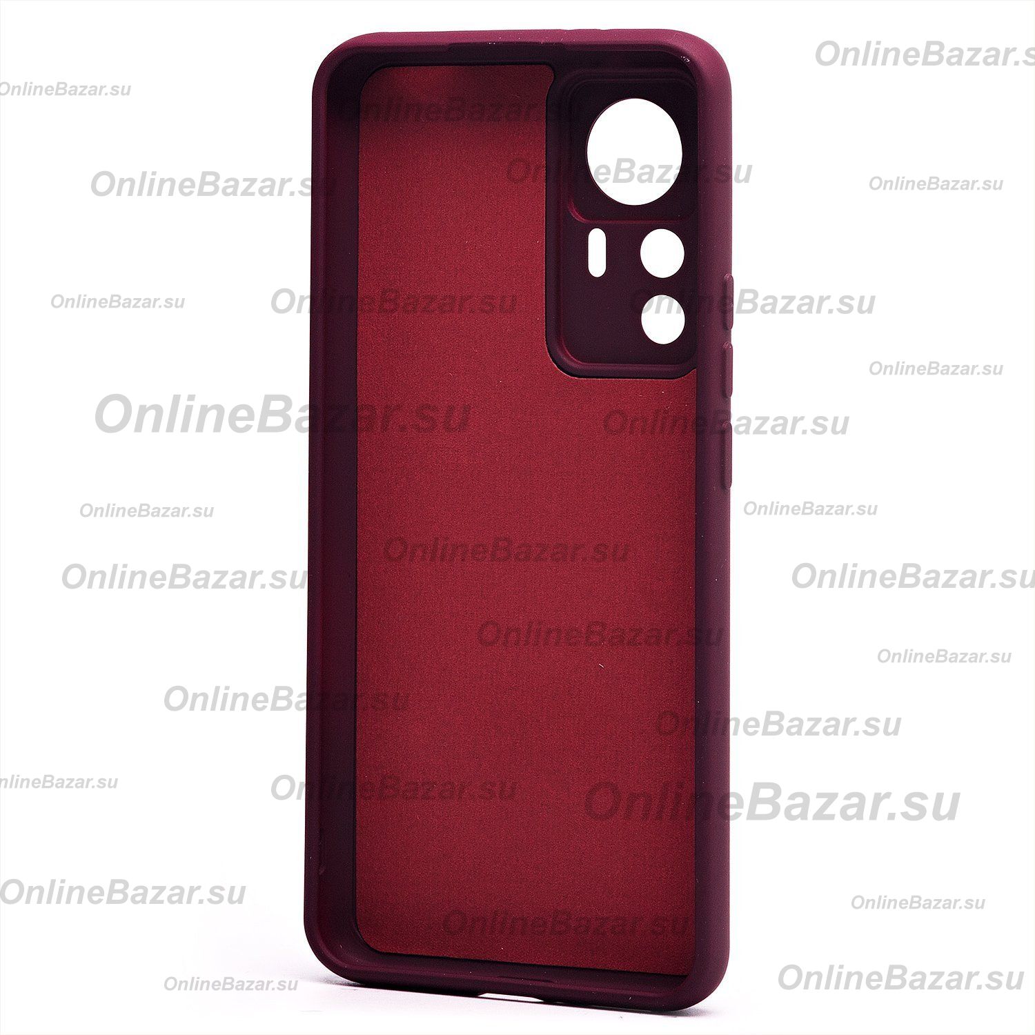 Чехол для Xiaomi 12T Pro силиконовый Soft Touch 4 <бордовый> ― OnlineBazar.su
