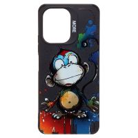 Чехол для Xiaomi Redmi 13C силиконовый (рис. 335/обезьяна) <черный> ― OnlineBazar.su