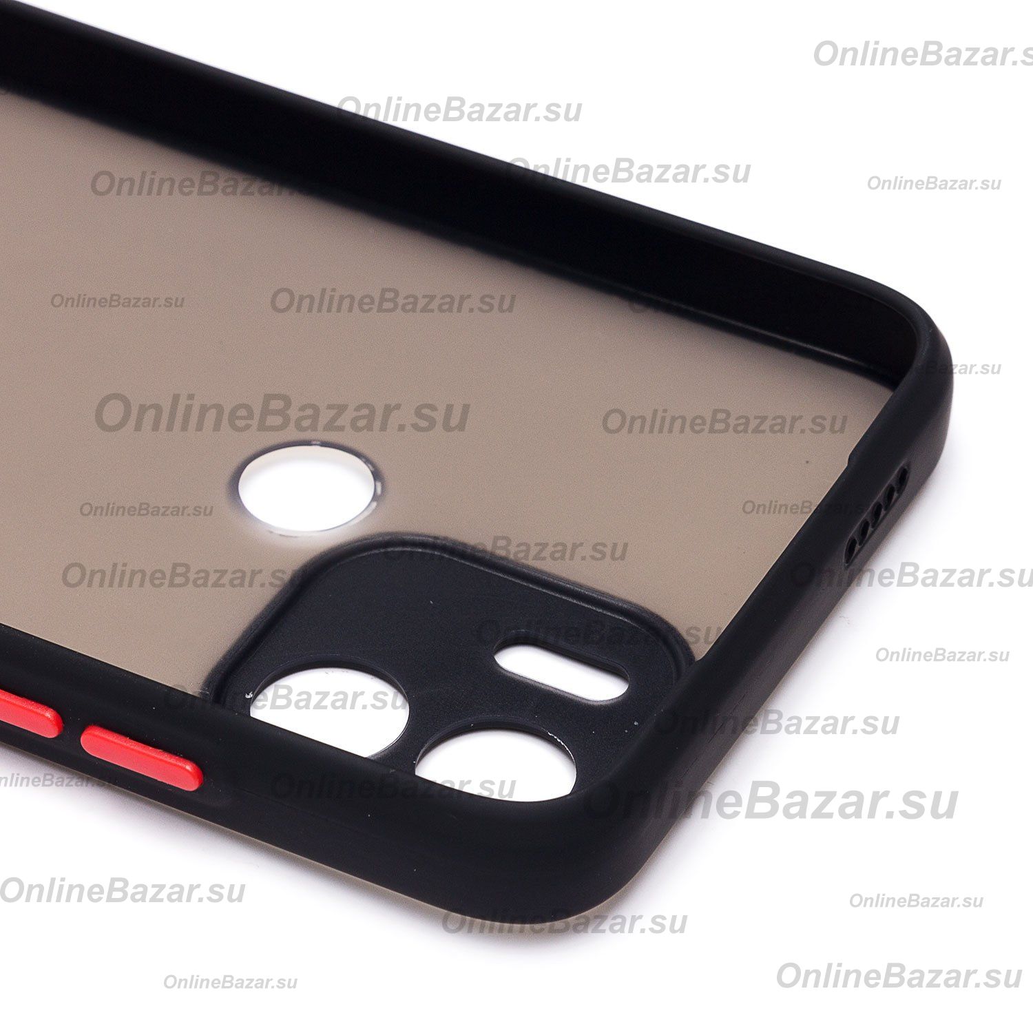 Чехол для Redmi A1 пластиковый с окантовкой <черный> ― OnlineBazar.su