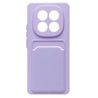 Чехол для Xiaomi 24090RA29G силиконовый с картхолдером №9 <светло-фиолетовый> ― OnlineBazar.su