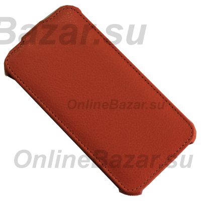 Чехол для HTC Desire 601 Dual Sim флип кожзам №1 <оранжевый> ― OnlineBazar.su
