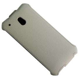 Чехол для HTC PO58200 флип кожзам №1 <белый>