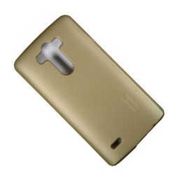 Чехол для LG D855 (Optimus G3) задняя крышка пластик ребристый Nillkin <золото>